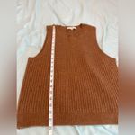 Naked Cashmere Women’s Sz:L Brown 100% Cashmere Ribbed V Neck Sweater Vest Size L Photo 3