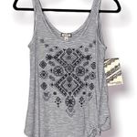 Eyeshadow  small tank geometric striped design sheer design in front comfy new Photo 0