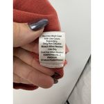 Evereve Tyra Puff Sleeve Hoodie Rust Coral L Cotton Blend Cozy Casual Photo 10