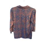 Sport Haley Golf Shirt Collar Vneck Size Medium Pink & Blue 3/4 Sleeve Pocket Photo 1