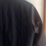 Maje Woman Satin-paneled Wool-blend Coat Black Photo 12