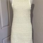 Anthropologie Sleeveless Ivory Textured Kit Mini Bodycon Pullover Dress XS Photo 1