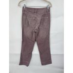 AMO Bella Corduroy Straight Leg Pant Women 26 Amethyst Cropped High Waisted Purple Photo 2