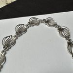 Women’s Silver Tone Metal Choker Style Costume Necklace Photo 4
