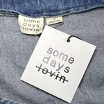 Somedays Lovin NWT Skyfall Asymmetrical Denim Pini Dress Photo 1