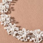 Silver faux pearl Crystal hair pin accessory NWT Photo 0