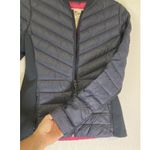 Hollister Size S Womens Navy Blue Full Zip Duck Down Puffer Jacket Ribbed Photo 3
