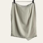 IRO Brooke Ivory White Draped Front Skirt Size L Photo 8