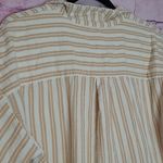 Madewell  LIGHTESTSPUN OVERSIZED PAJAMA TOP IN STRIPE PLAY EARTHEN SAND MEDIUM Photo 6