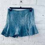 Chelsea & Violet Frayed Mini Denim Skirt • Size L Size L Photo 4