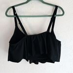 Torrid  Wireless Flounce Bikini Top Sz 3 Black Photo 3