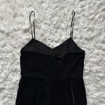 Jcrew  Cropped Velvet Jumpsuit Black Size 6 Photo 9
