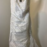 NWOT Sottero & Midgley Strapless Mermaid Beaded Wedding Dress Size 8 White Photo 2