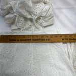 Blue Blush  WHITE EYELET JUMPSUIT CROP LENGTH 100% COTTON PREOWNED‎ Photo 10