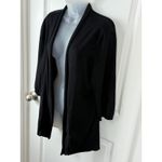 TOZ & ALI Black Cardigan Sweater Sheer Pleated Back Mesh Women's XL Photo 6