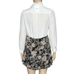 Sézane Carolina Mini Skirt, Black/Floral Print, FR46/US14 Photo 9