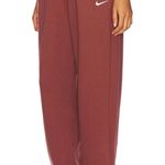 Nike Phoenix Fleece Jogger in Red Sepia & Sail Photo 1
