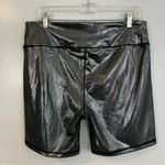 Victoria Sport NWOT Victoria Secret Sport Silver Metallic Pull On Bike Shorts Side XL Photo 4