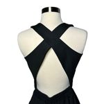 Naven Twisted Circle Skater Dress Size 0 Black Open Back Sleeveless Mini Photo 7