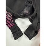Victoria's Secret  VSX Sport Bra Padded Racerback‎ Black Pink Logo 32C Photo 2
