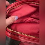 Coach Red Signature Lexy Brown
Shoulder Bag Purse Leather Valentine Photo 11