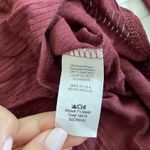 Blush Burgundy Long Sleeve Long Tshirt Photo 3