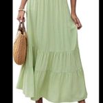 Green prairie skirt boho Cottagecore size medium y2k spring Fairycore maxi Photo 1