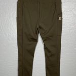 Carhartt Force Women S Olive Green Fitted Leggings Pockets Stretch Workwear Photo 3
