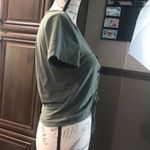 No Boundaries  size large green scrunched crop top Photo 5