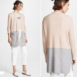 Madewell Kent Colorblock Cardigan in Pinkish Tan and Gray Photo 1