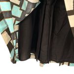 W By Worth  Pleated Retro Printed A-Line Skirt Photo 4