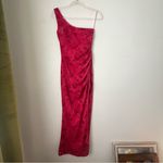 Princess Polly Chika Red Watercolor Print One Shoulder Maxi Dress 0 Photo 7