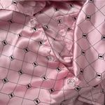 Playboy Baby Pink Button Down Top Photo 1