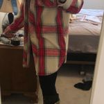 American Eagle Plaid Long Coat Photo 2