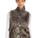 Calvin Klein  Faux Fur Sweater Vest buckle closure size XL Photo 0