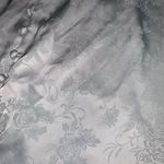 Cider Floral Jacquard Slit Cami Slip Nightgown Nighty Dress Eggshell Blue M Photo 6