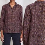 Apiece Apart Betina Blouse in Tiny Petals Magenta Photo 1