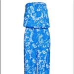 Lilly Pulitzer  Pim Strapless Jumpsuit Blue/White Photo 4