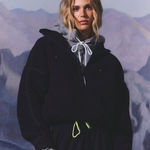 Free People Mountain High Half Zip Fleece Black Combo small Photo 0