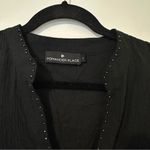 Pomander Place Ophelia Black Boho Tassel Detail Long Sleeve Gauze Dress Large Photo 7