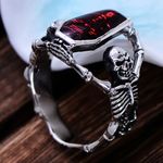 Head Men’s Stainless Steel Retro Bat Skull  Design Ring Size 9 Photo 4