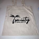 The Tropical Society Khaki Tote Bag. Preloved Photo 0