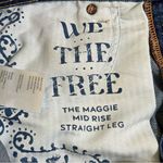 Free People  We The Free The Maggie Mid Rise Straight Leg Jeans Photo 9