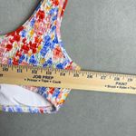 l*space L* Women’s Bikini Top Izzie Floral Smocked Swimwear with Removable Pads L Photo 6