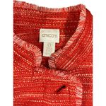 Chico's Chico’s Women Orange Casual Blazer Top Photo 2