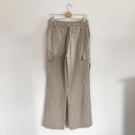 NWOT House of Harlow 1960 Wide Leg Linen Blend Cargo Pants Size 10 Tan Photo 4