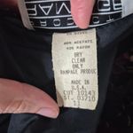 Rampage Vintage 1990s Deadstock Black & Red Floral Velvet Bolero Jacket Size 11 Photo 3