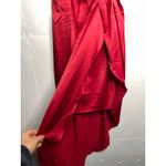 Lulus NEW  One Shoulder Satin Dress Red Size Small Photo 2