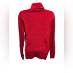 Ralph Lauren Lauren  LRL Red Cable Knit Turtleneck Sweater Sz XL Classic Cotton Photo 1
