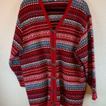 Fashion Bug  women’s cardigan sz XXL holiday Christmas Scandinavian 90s vintage Photo 0